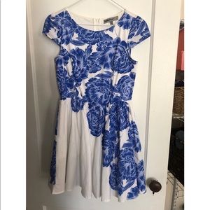 Baby blue brand floral dress